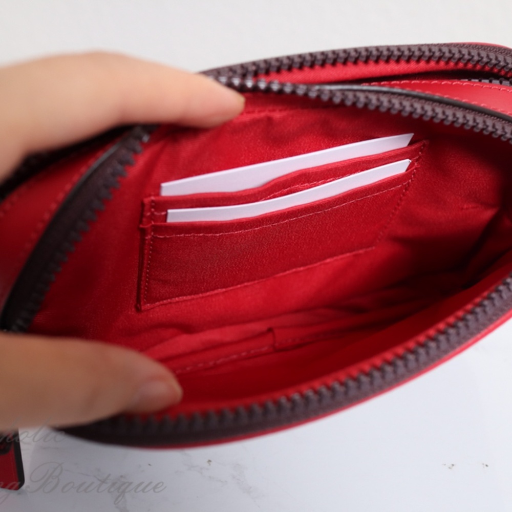 NWT Coach Double Zip Crossbody w/ Cherry Motif - Picture 7 of 8